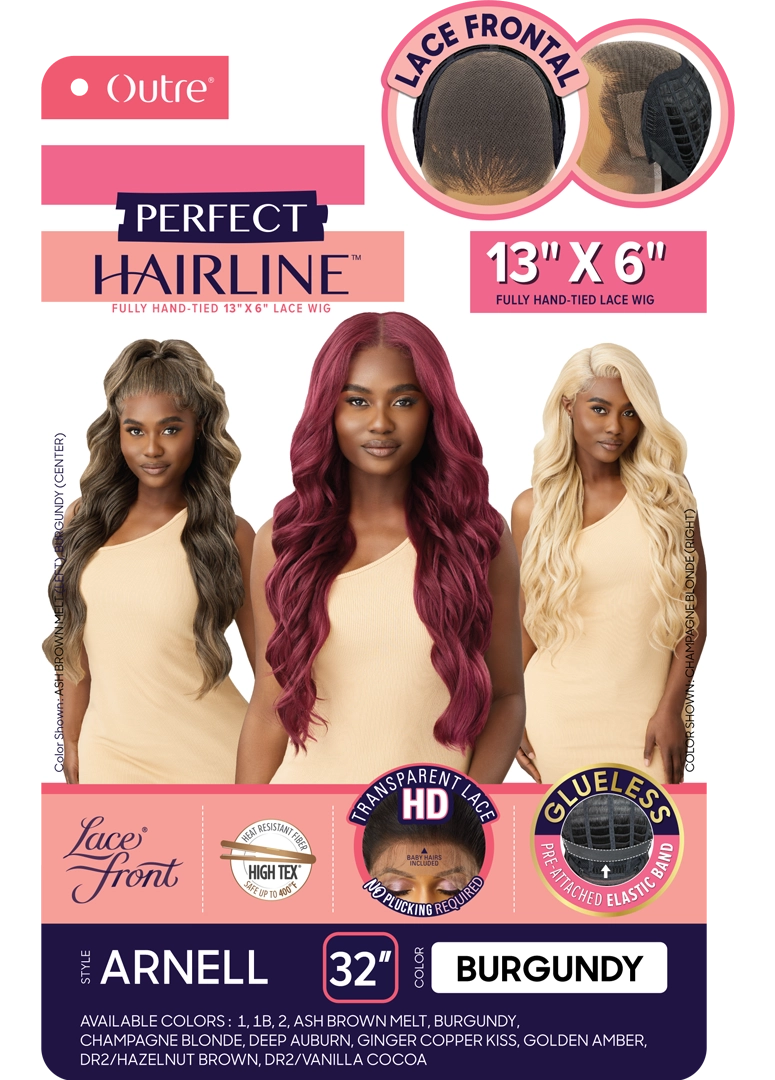 Outre Perfect Hairline 360 Frontal Lace 13"x 6" HD Transparent Lace Front Wig Arnell QLPHLARN