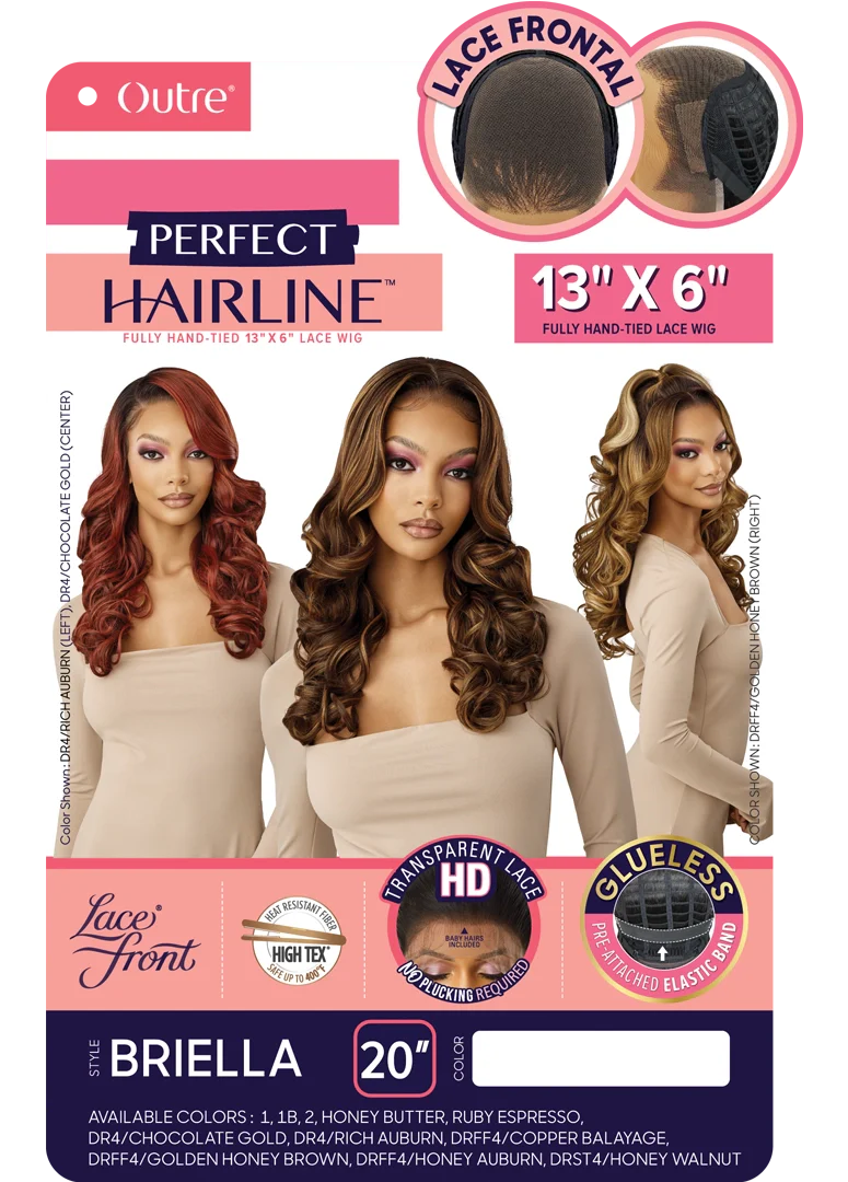 Outre Perfect Hairline 360 Frontal Lace 13"x 6" HD Transparent Lace Front Wig Briella - Elevate Styles