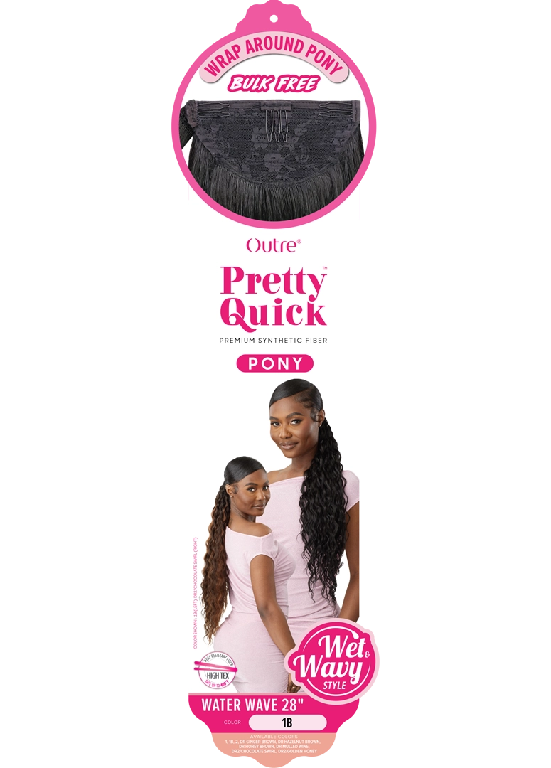 Outre Pretty Quick Wrap Pony Water Wave 28" PQPWW28