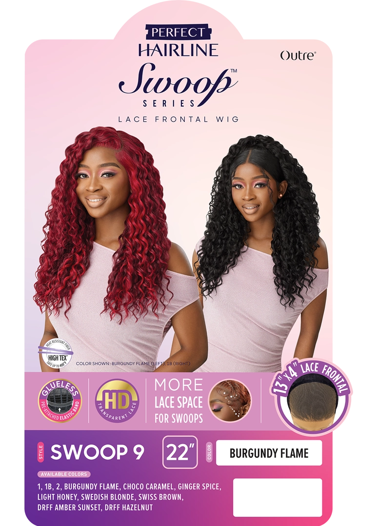 Outre Perfect Hairline Swoop Series Frontal Lace 13"x 4" HD Transparent Lace Front Wig Swoop 9