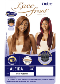 Thumbnail for Outre Synthetic Glueless HD Transparent Lace Front Wig Aleida QLALE