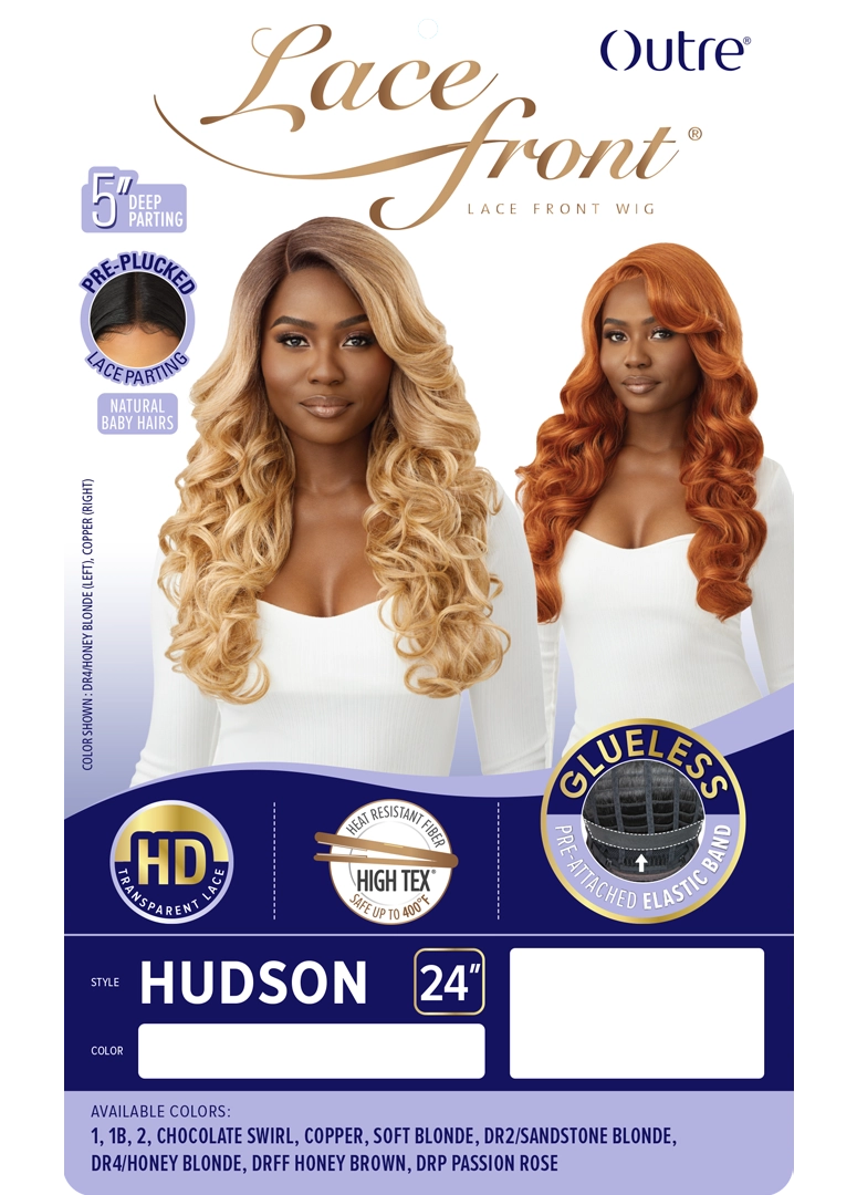 Outre Synthetic Glueless HD Transparent Lace Front Wig Hudson - Elevate Styles