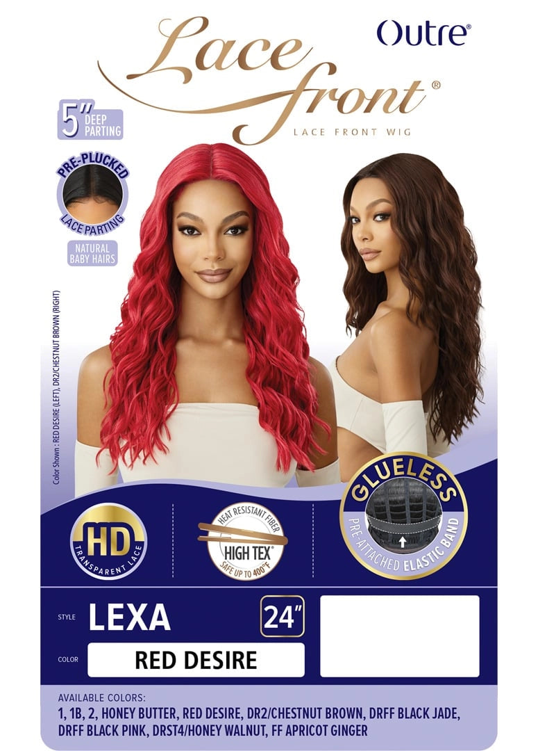 Outre Synthetic Glueless HD Transparent Lace Front Wig Lexa - Elevate Styles