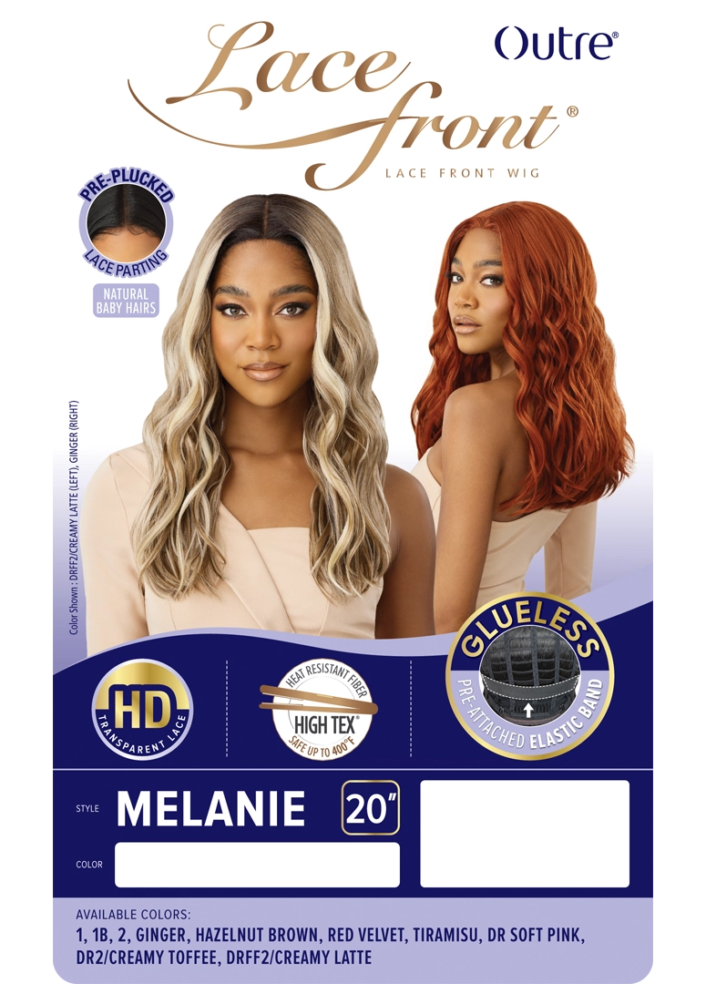 Outre HD Transparent Glueless Lace Pre-Plucked 5" Deep Part Lace Front Wig Melanie