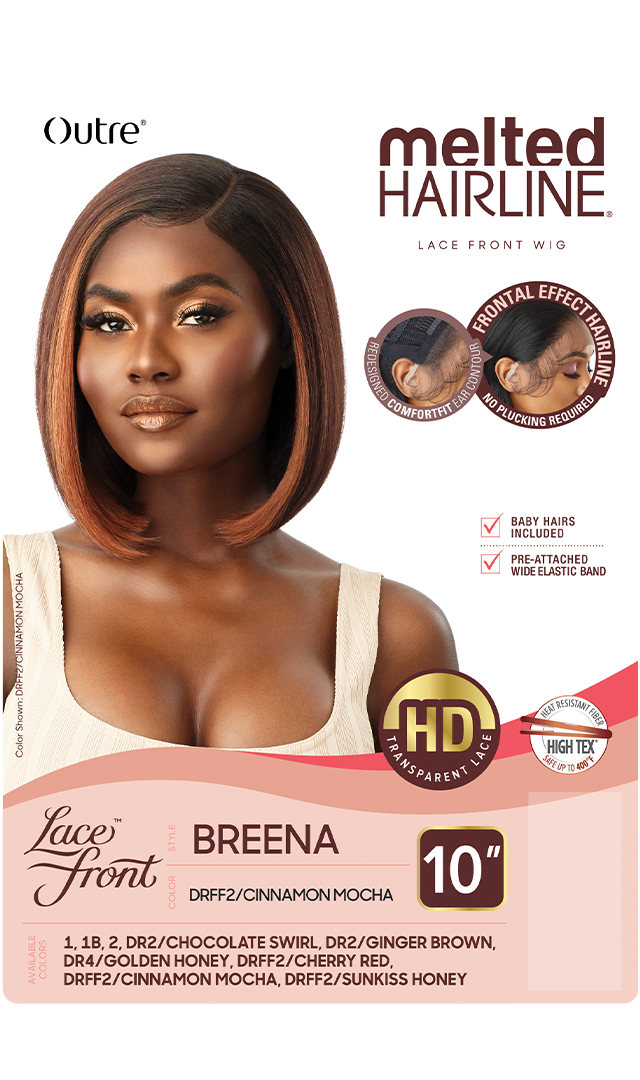 Outre Melted Hairline Collection - Swiss Lace Front Wig Breena 10" - Elevate Styles