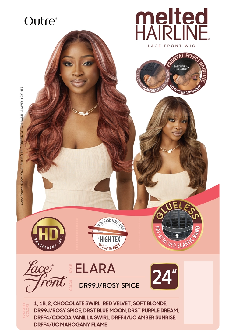 Outre Synthetic Melted Hairline HD Lace Front Wig Elara QLMHELA