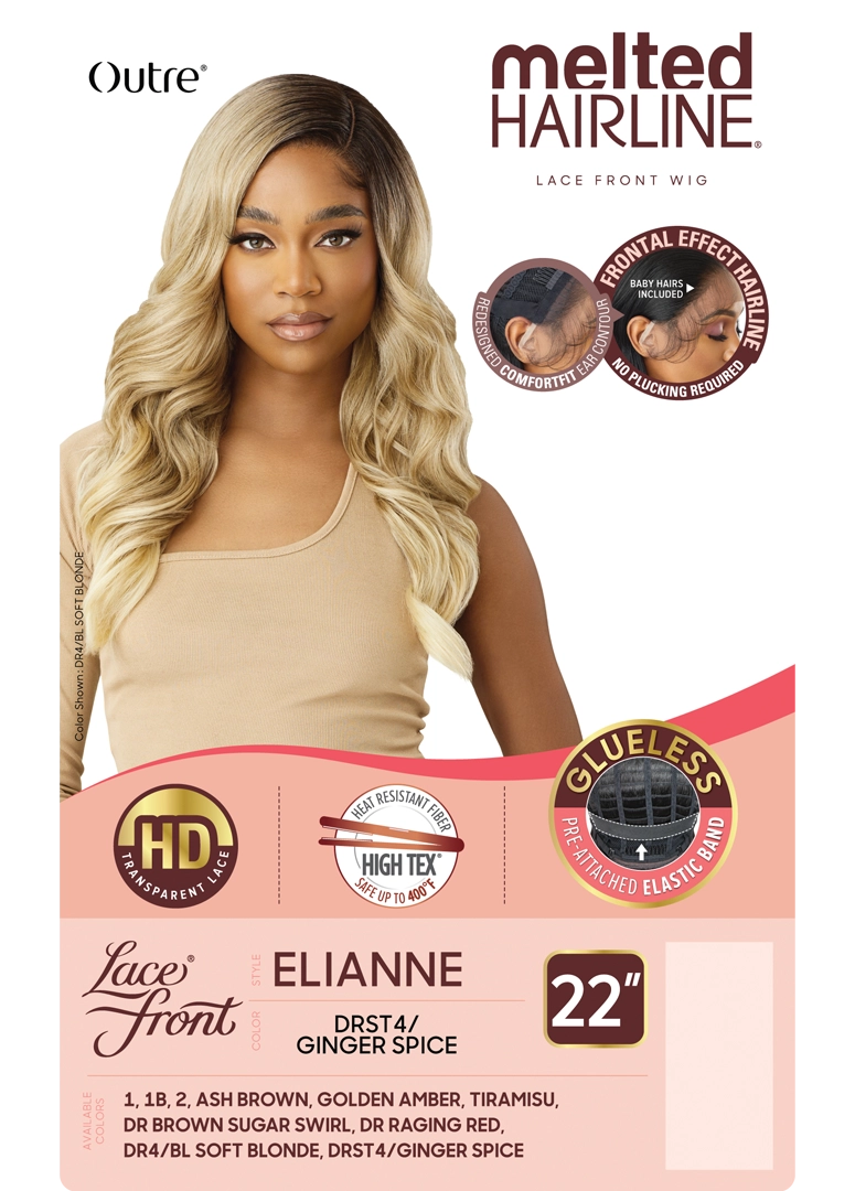 Outre Synthetic Melted Hairline HD Lace Front Wig Elianne QLMHELN