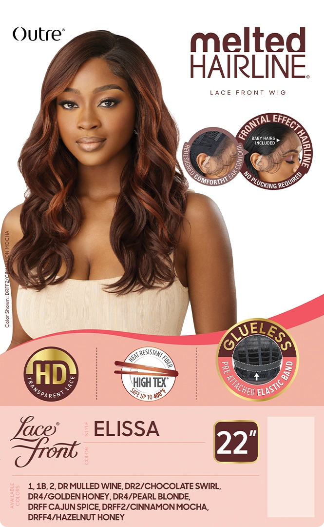 Outre HD Melted Hairline Lace Front Wig - Elissa - Elevate Styles