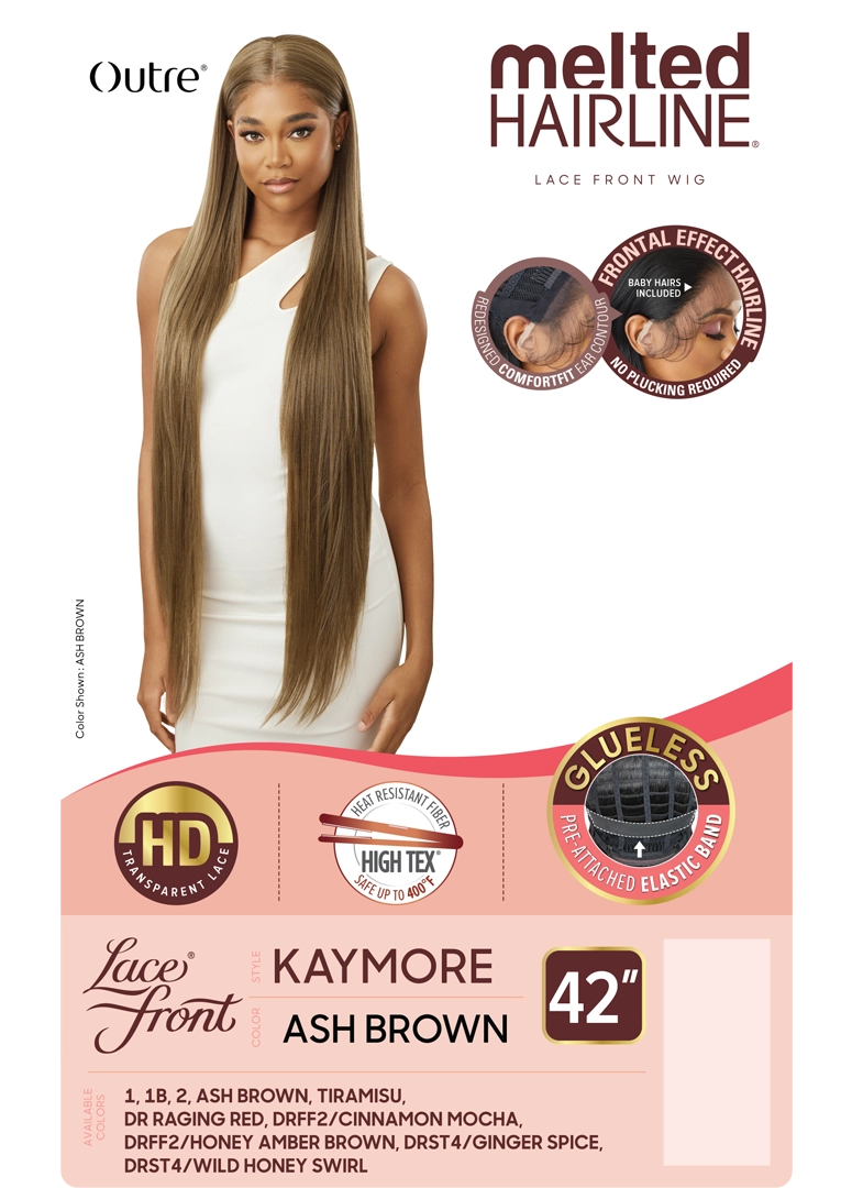 Outre Synthetic Melted Hairline HD Lace Front Wig Kaymore QLMHKAY