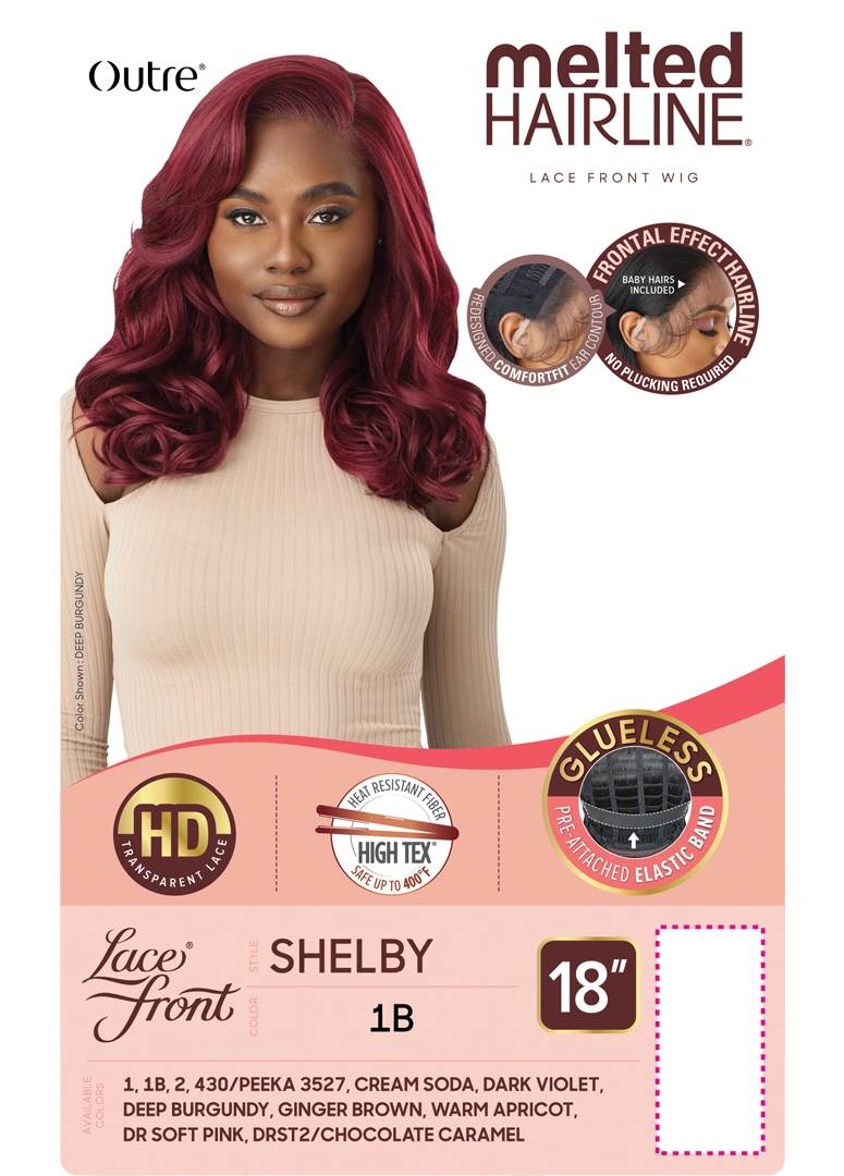 Outre Synthetic Melted Hairline HD Lace Front Wig Shelby QLMHSHE