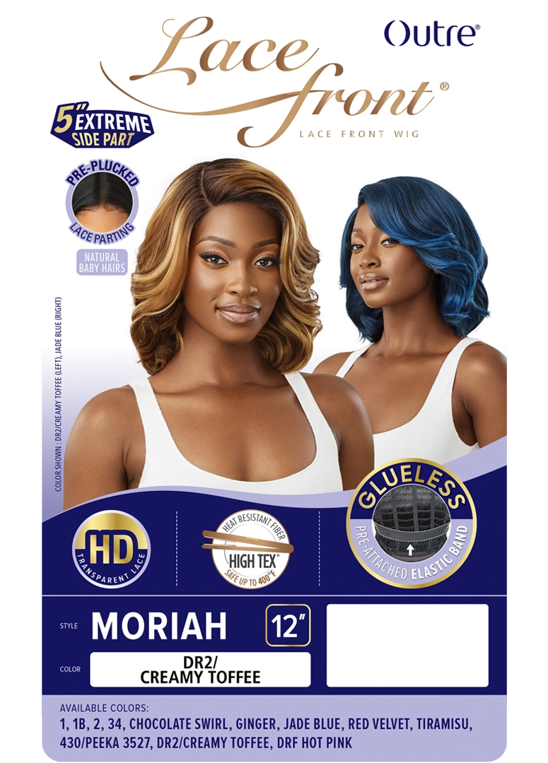 Outre Synthetic Glueless HD Transparent Lace Front Wig Moriah