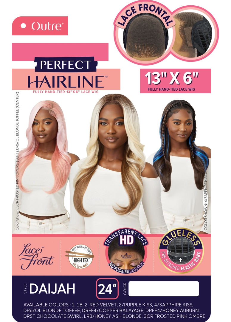 Outre Perfect Hairline 360 Frontal Lace 13"x 6" HD Transparent Lace Front Wig Daijah