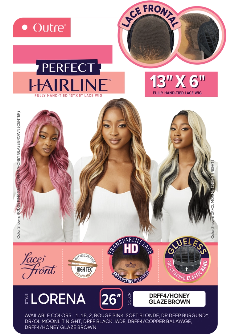 Outre Perfect Hairline 360 Frontal Lace 13"x 6" HD Transparent Lace Front Wig Lorena