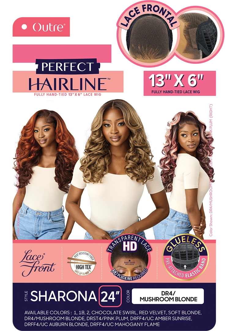 Outre Perfect Hairline 360 Frontal Lace 13"x 6" HD Transparent Lace Front Wig Sharona