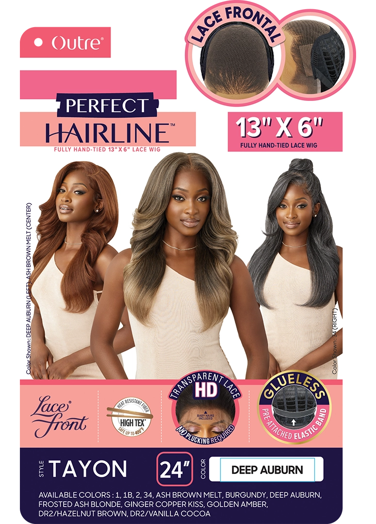 Outre Perfect Hairline 360 Frontal Lace 13"x 6" HD Transparent Lace Front Wig Tayon