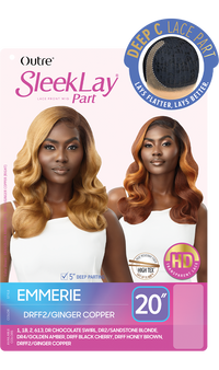 Thumbnail for Outre Synthetic Sleek Lay Part HD Transparent Lace Front Wig Emmerie 20