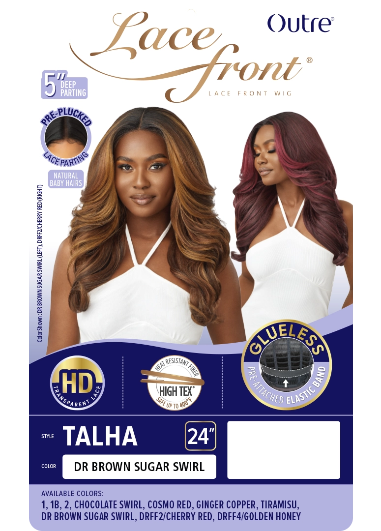 Outre HD Transparent Gluelss Lace Pre-Plucked 5" Deep Part Lace Front Wig Talha - Elevate Styles