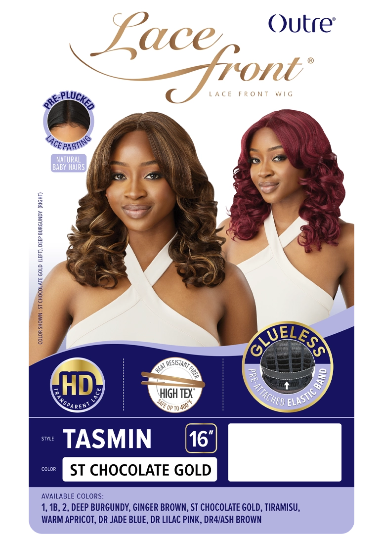 Outre Synthetic Glueless HD Transparent Lace Front Wig Tasmin