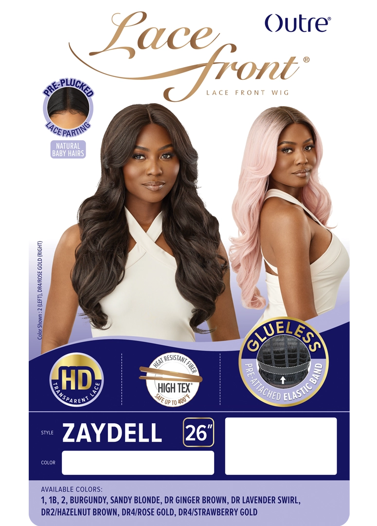 Outre Synthetic Glueless HD Transparent Lace Front Wig Zaydell - Elevate Styles