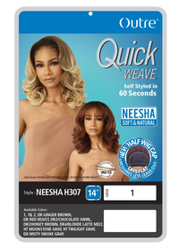 Thumbnail for Outre Quick Weave Neesha Soft & Natural Texture Half Wig Neesha H307 - Elevate Styles