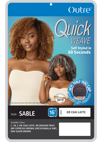 Thumbnail for Outre Quick Weave Half Wig Sable QSSBL