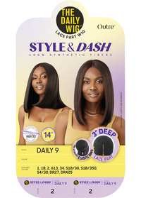 Thumbnail for Outre The Daily Wig Style and Dash Lace Part Wig Daily 9