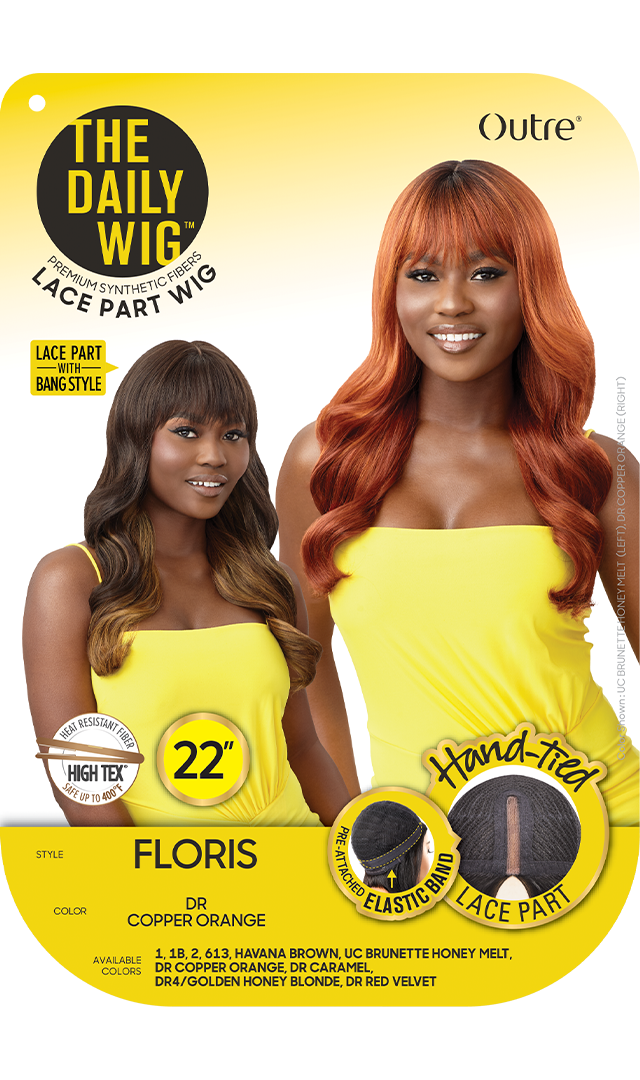 Outre The Daily Wig Premium Synthetic Hand-Tied Lace Part Wig Floris 22" - Elevate Styles