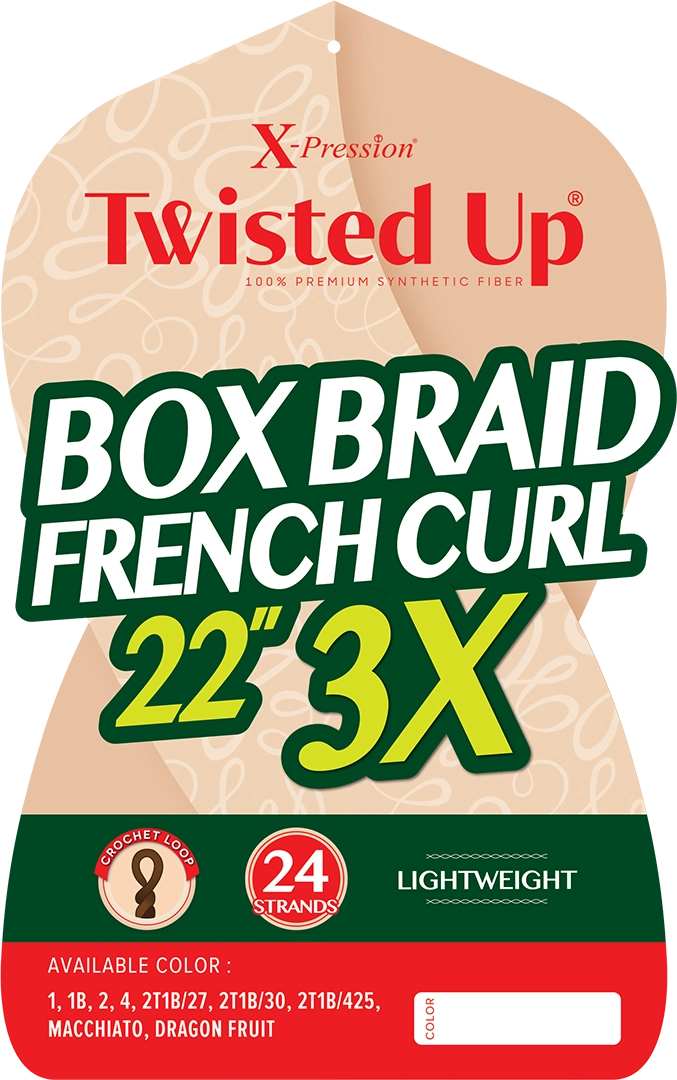 Outre X Pression Twisted Up Box Braid French Curl 22" 3X