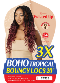 Thumbnail for Outre X Pression Twisted Up Boho Tropical Bouncy Locs 20