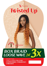 Thumbnail for Outre X Pression Twisted Up Box Braid Loose Wave 24