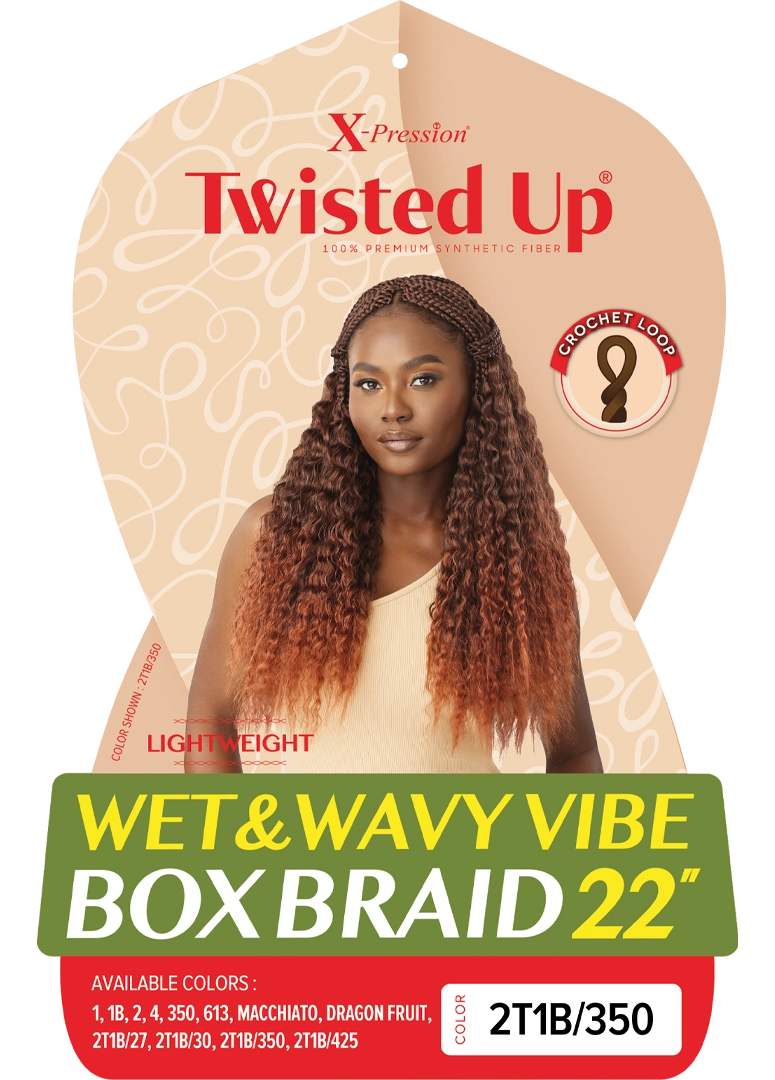 Outre X Pression Twisted Up Wet & Wavy Vibe Box Braid 22"