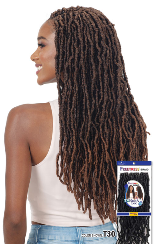 Shake N Go Freetress Braid 3x Bona Locs 18" *COLOR 2 ONLY*