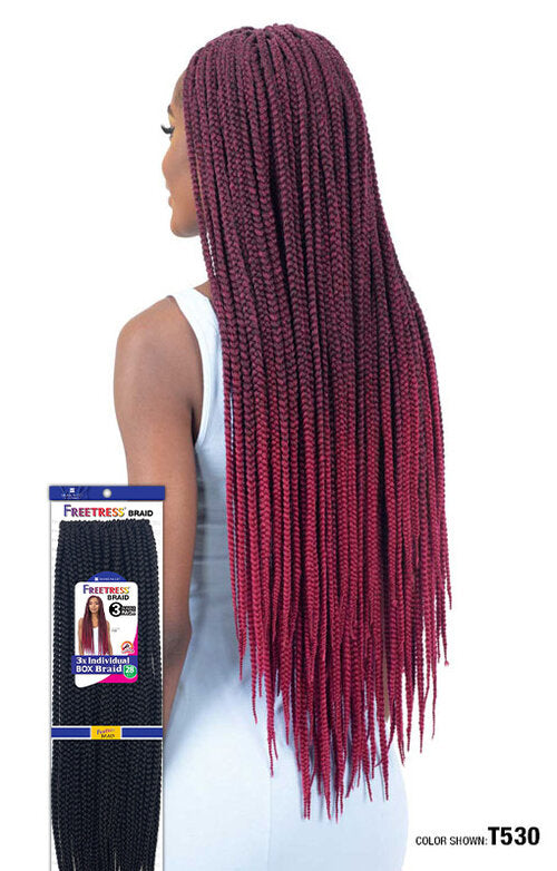 Shake N Go Freetress Braid 3x Individual Box Braid 28" *COLOR 1 ONLY*