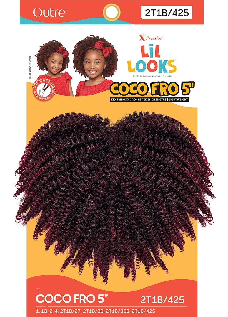 Outre Synthetic X-Pression Lil Looks Crochet Coco Fro 5" - Elevate Styles