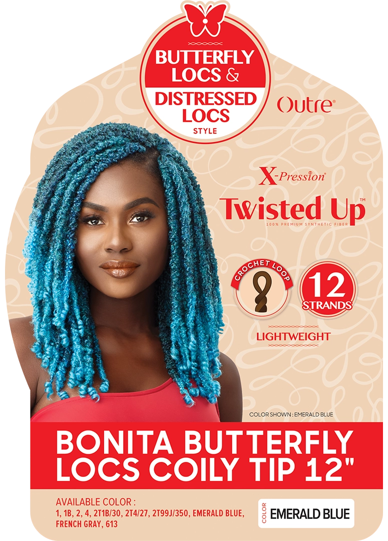 Outre X Pression Twisted Up Butterfly Locs Coily Tips 12"