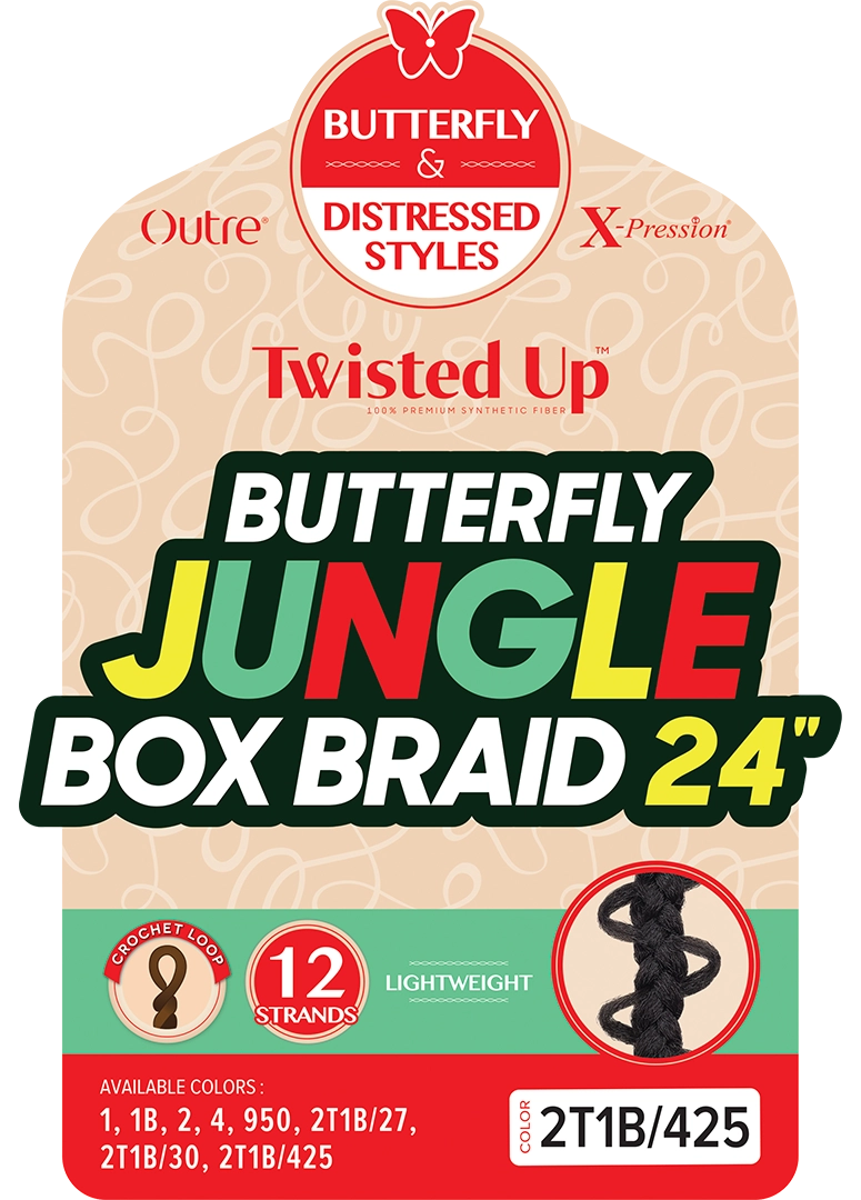 Outre X Pression Twisted Up Butterfly Jungle Box Braid 24"