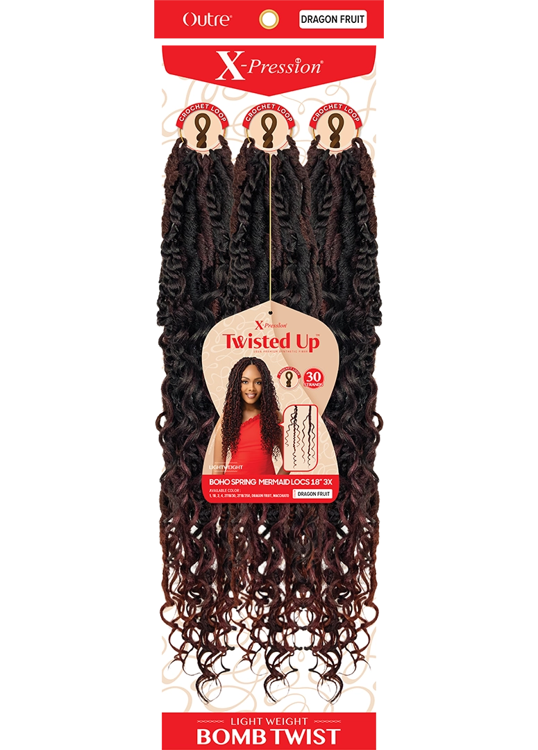 Outre X Pression Twisted Up Bonita Boho Spring Mermaid Locs 18" 3X