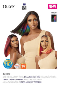 Thumbnail for Outre Color Bomb HD Lace Front Wig Kimia 14