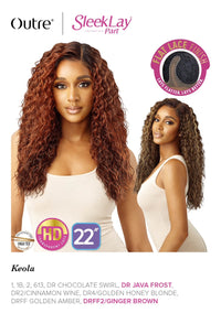 Thumbnail for Outre Synthetic Sleek Lay Part HD Transparent Lace Front Wig Keola 22