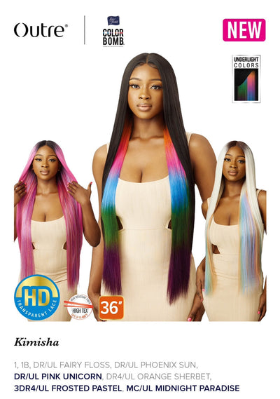 Outre Color Bomb HD Lace Front Wig Kimisha 36" - Elevate Styles
