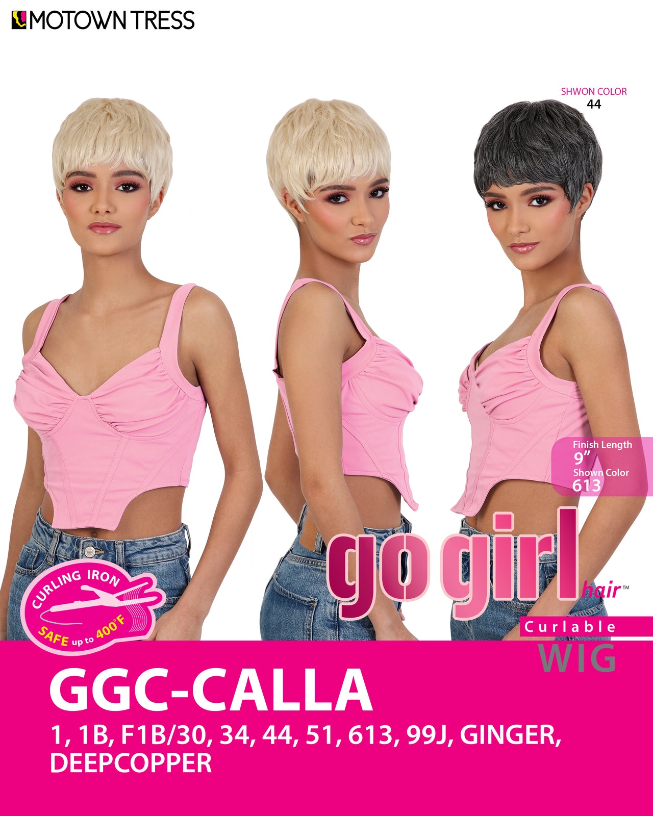 Motown Tress Go Girl Curlable Wig GGC Calla - Elevate Styles