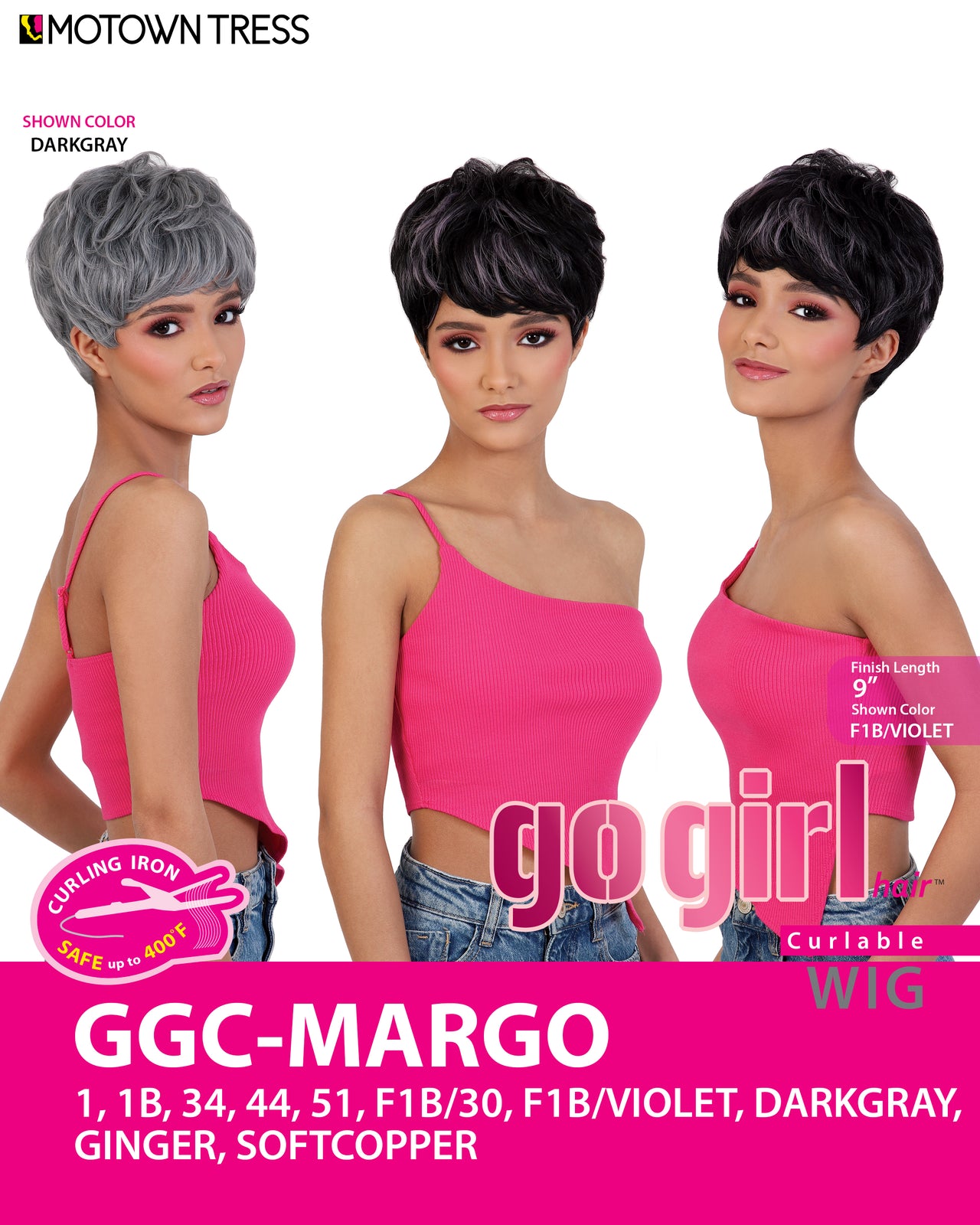 Motown Tress Go Girl Curlable Wig GGC Margo - Elevate Styles