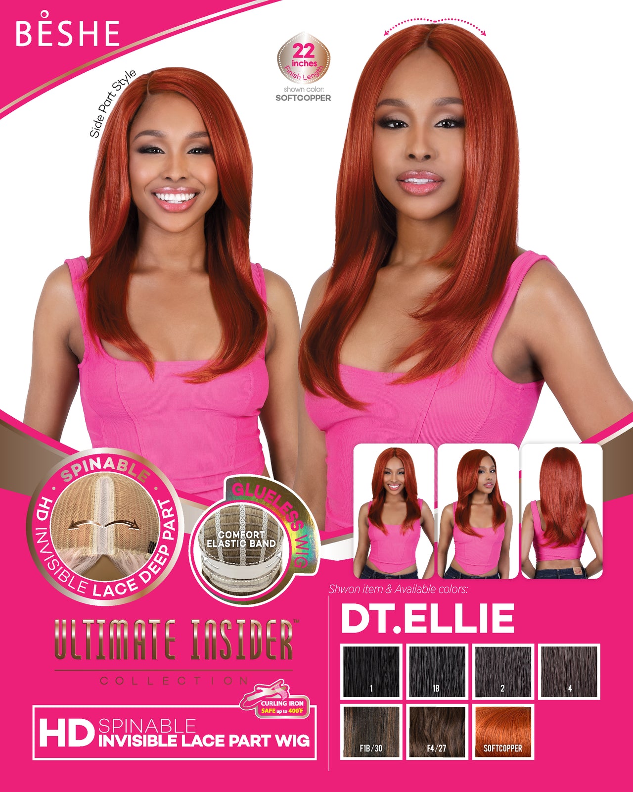 Beshe Ultimate Insider Collection Lace Part Wig DT.Ellie