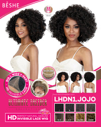 Thumbnail for Beshe HD Invisible Lace Front Wig with Natural Curly Style LHDN1.JOJO