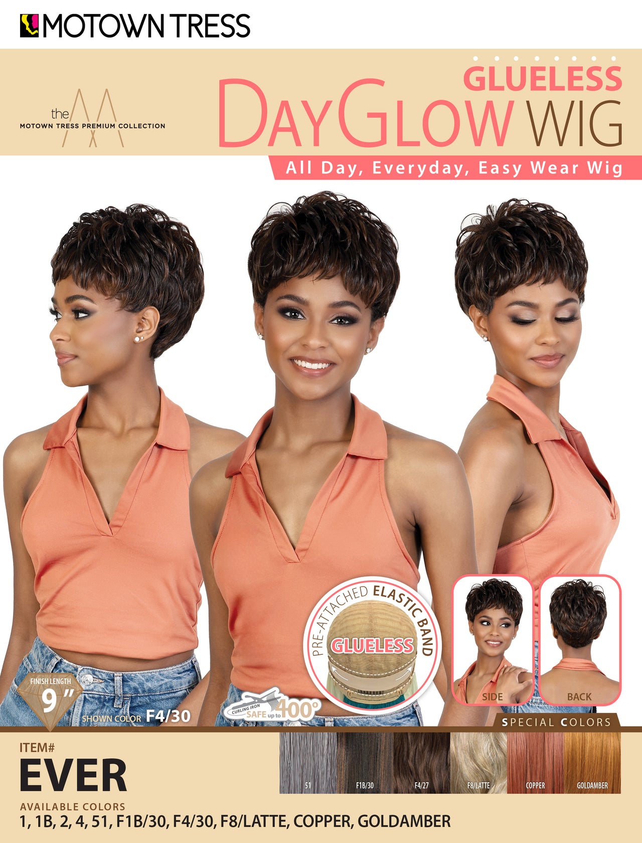 Motown Tress Premium Day Glow Wig Ever