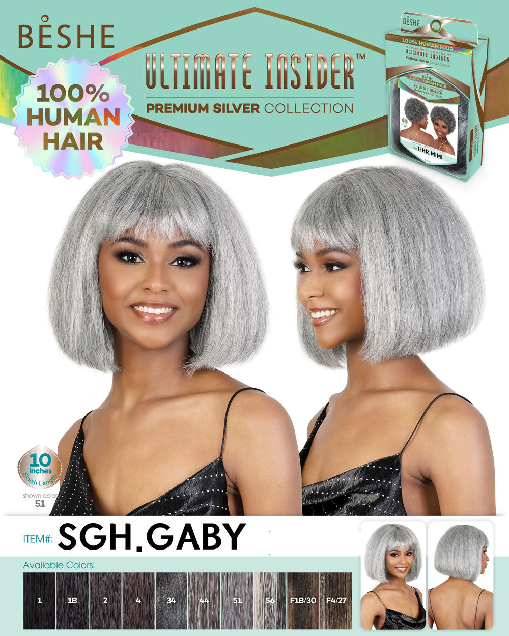 Beshe Ultimate Insider Premium Silver Collection Wig SGH.GABY