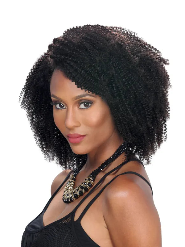 NATURALISTAR 100% REMI HUMAN HAIR CLIP-ON 9 4B KINKY 12" BLACK - Elevate Styles