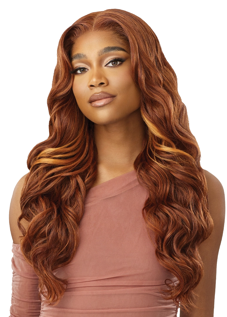 Outre 5"x 5" HD Lace Closure Lace Front Wig HHB Glam Curls 24"