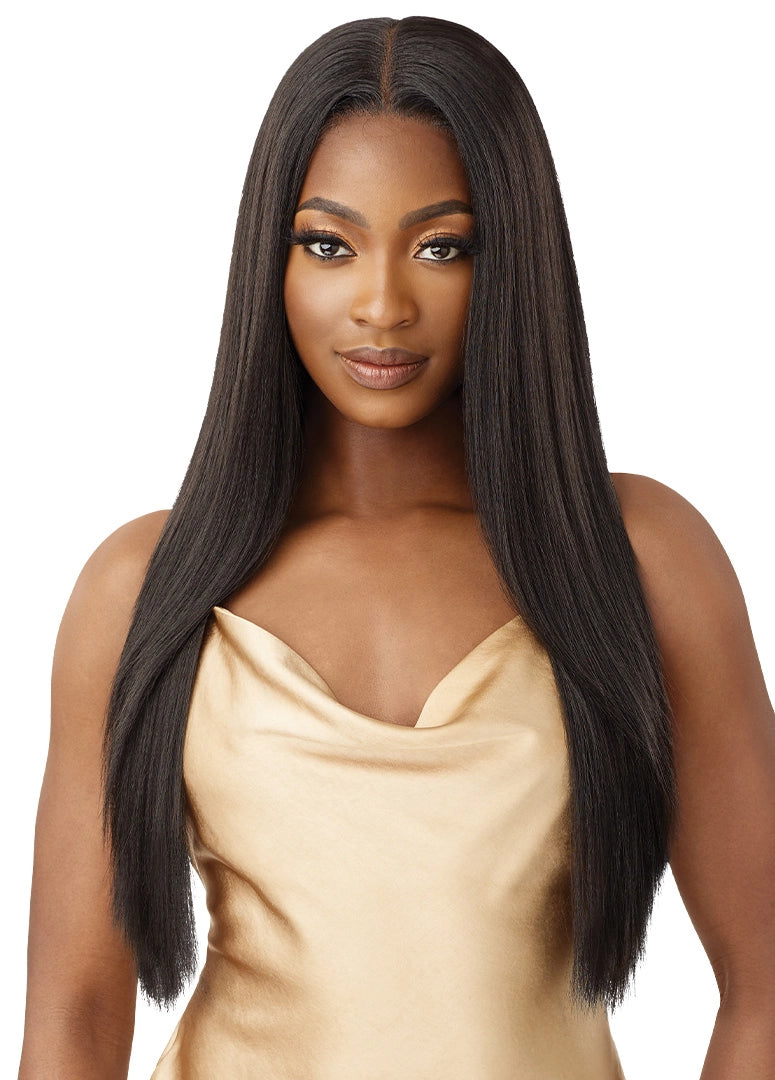 Outre 5"x 5" HD Lace Closure Lace Front Wig HHB-Yaki Straight 26" - Elevate Styles