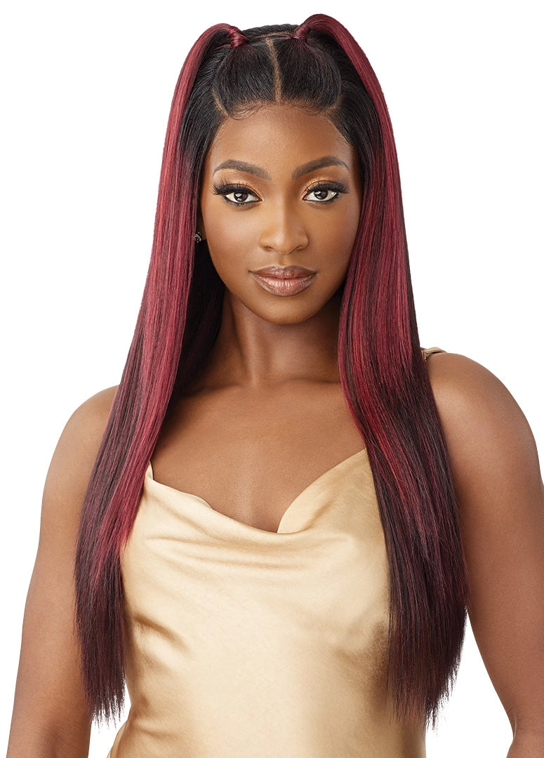 Outre 5"x 5" HD Lace Closure Lace Front Wig HHB-Yaki Straight 26" - Elevate Styles